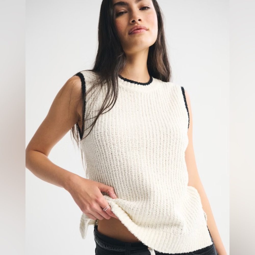 Abercrombie and Fitch Textural Crew Sweater Shell‎ Tank